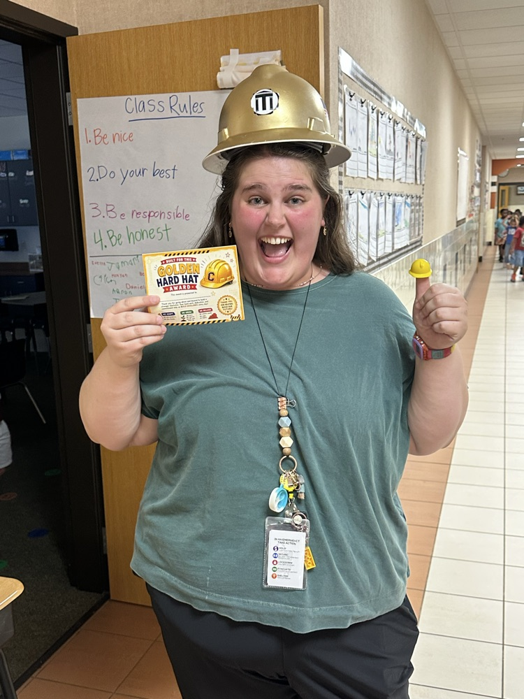 golden hard hat