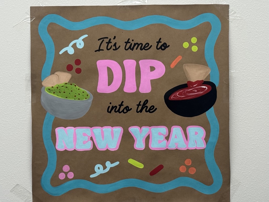 sign that says its time to dip into a new year