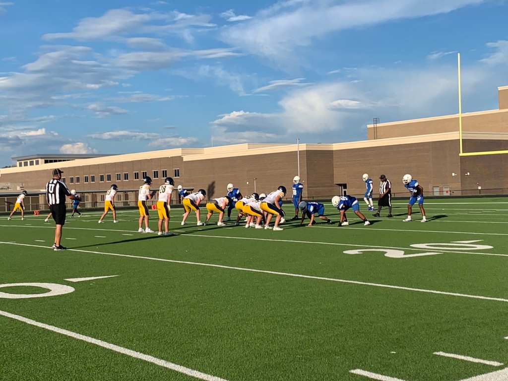 football players on the field