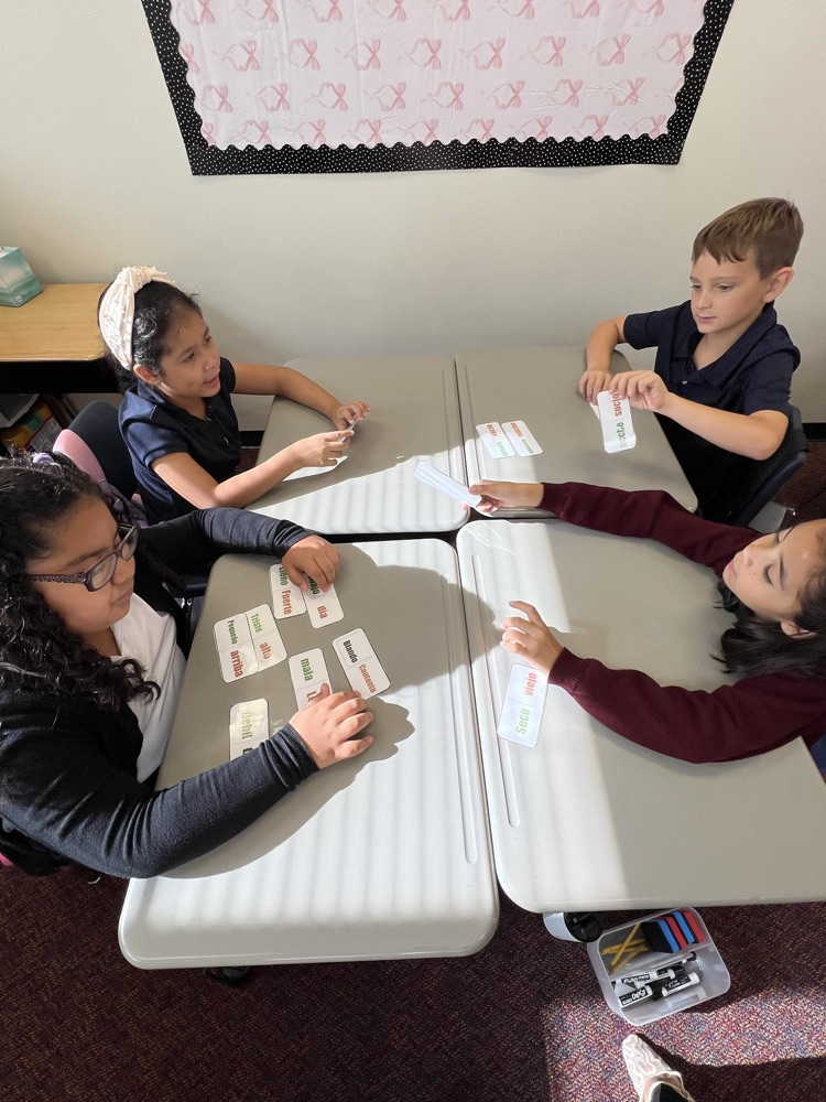 kids working at desks
