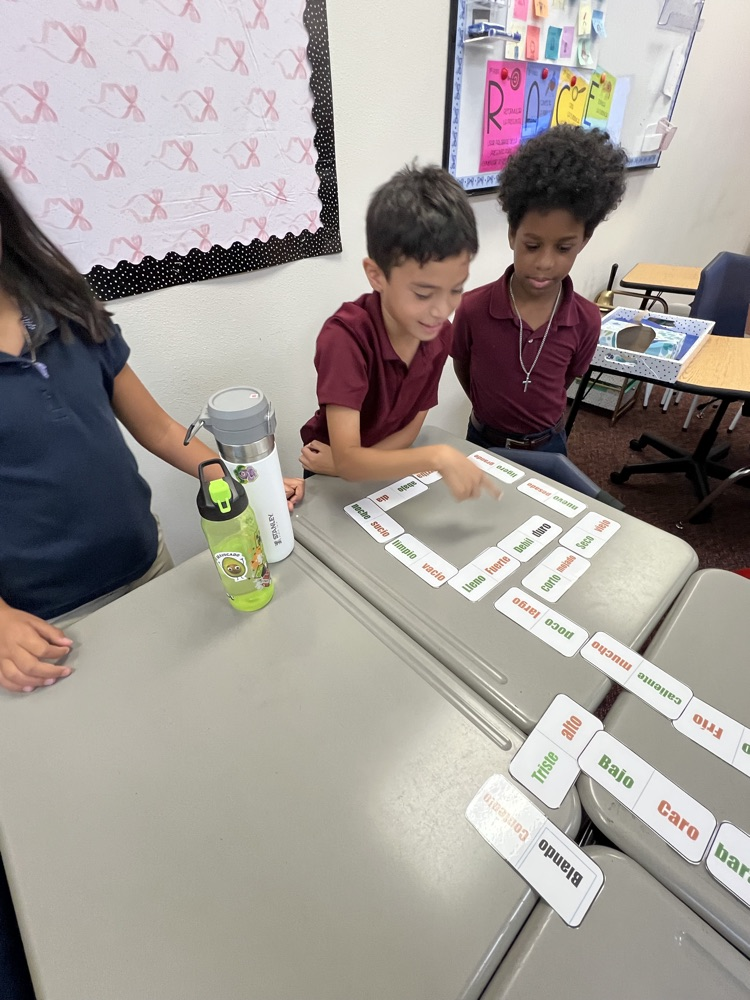 kids working at desks