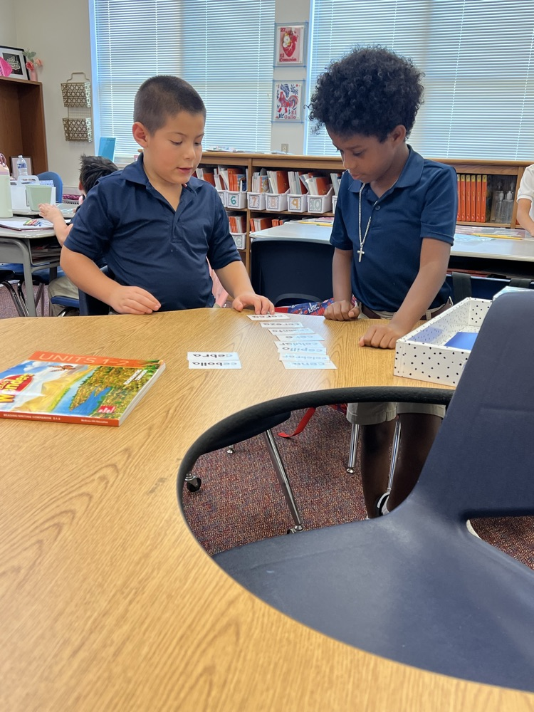 kids working at desks