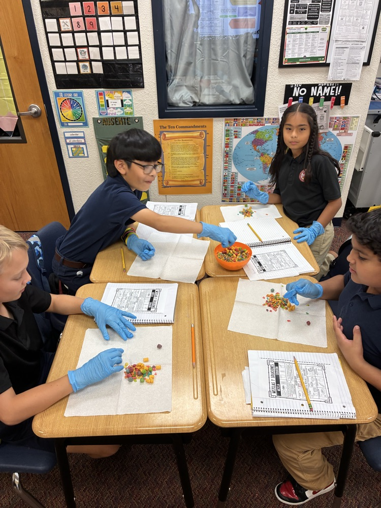 students working in table groups