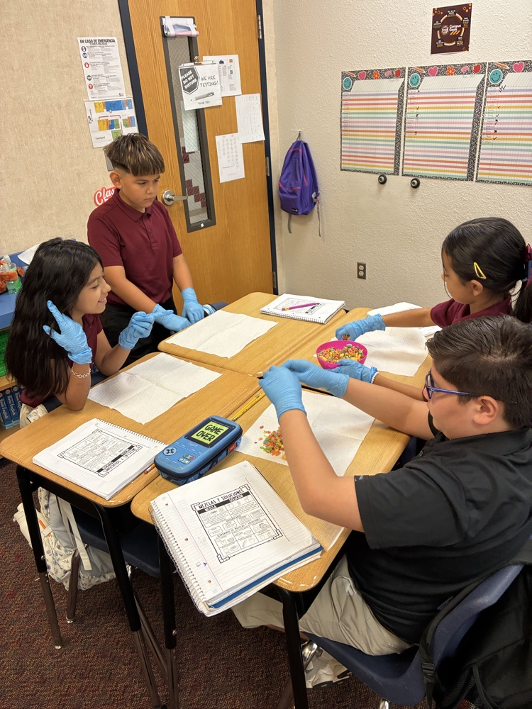 students working in table groups