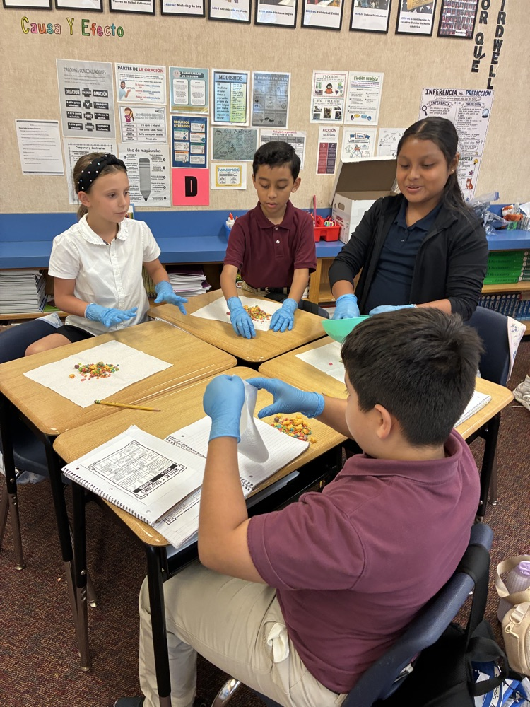students working in table groups