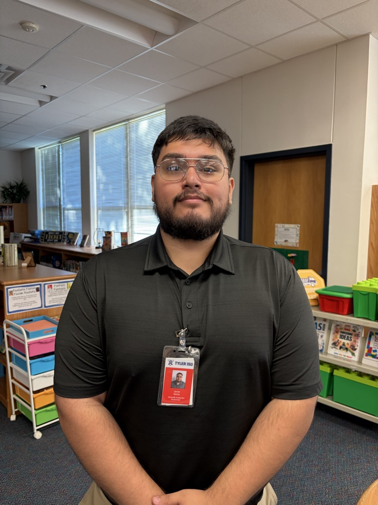 Javier in library