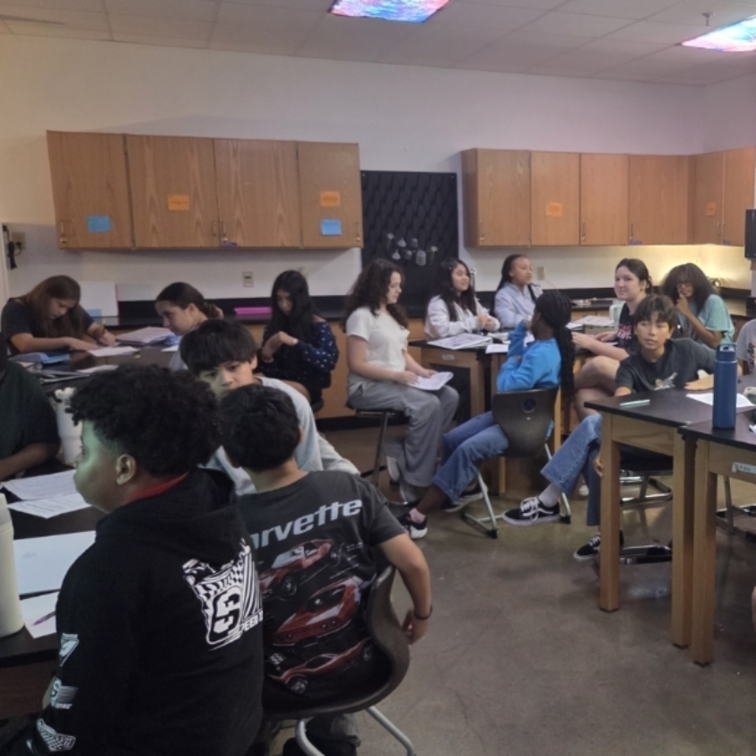 Teams working together to find the correct answer.