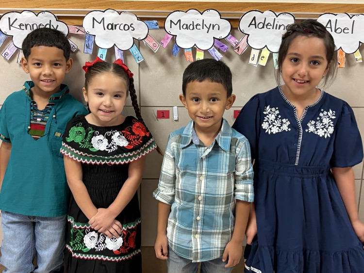 students dress in authentic Hispanic folkwear