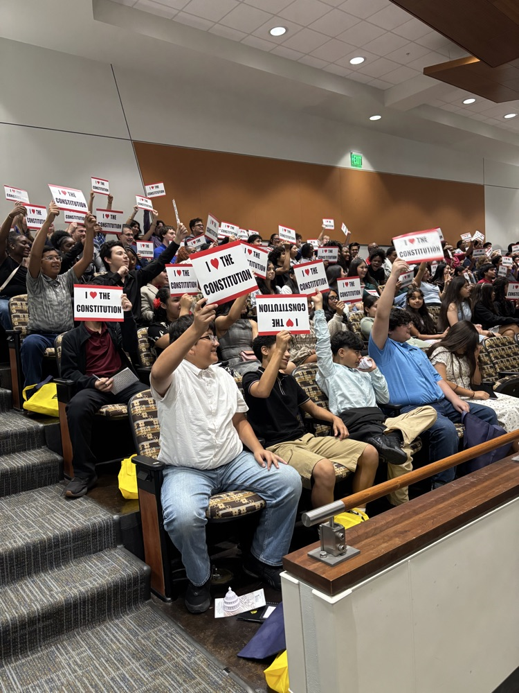students at UT Tyler for Constitution Day