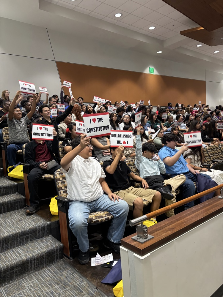 students at UT Tyler for Constitution Day
