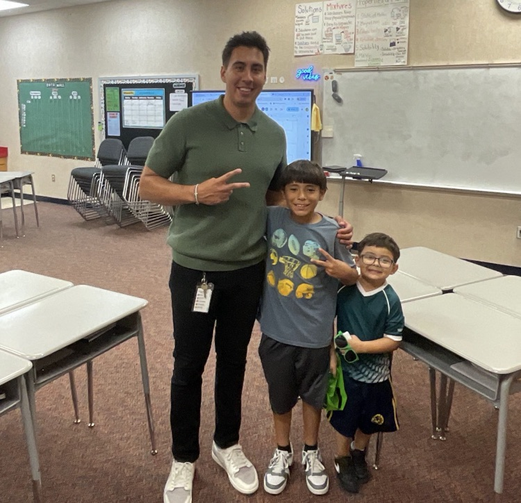 teacher and two boys