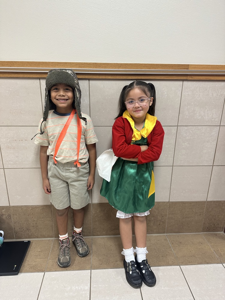 TWO STUDENTS DRESSED UP AS El Chavo