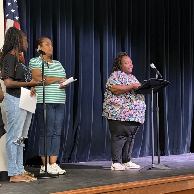 pta ladies at podium