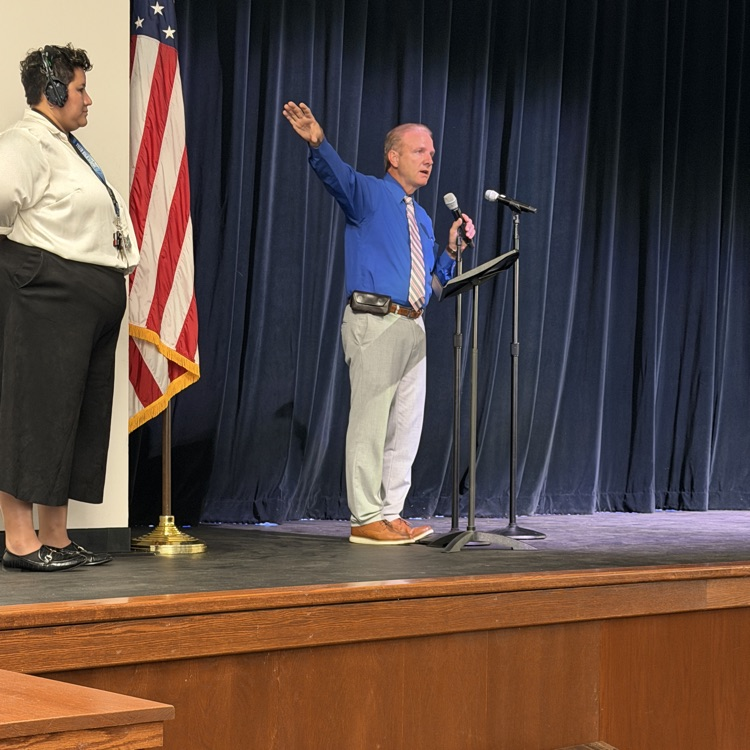 principal at podium
