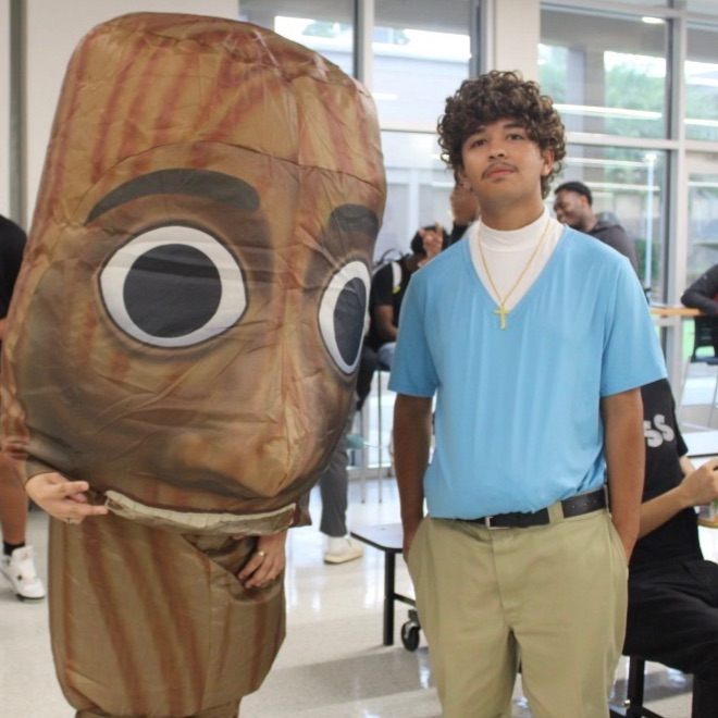 students dressed as memes