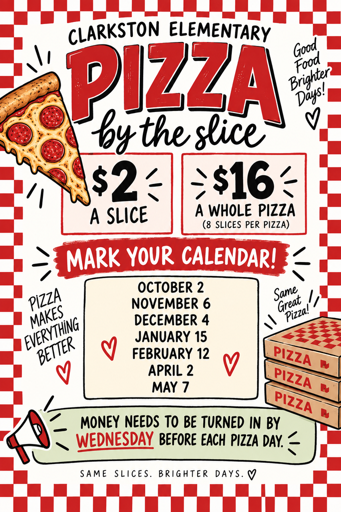 Pizza by the slice Flyer