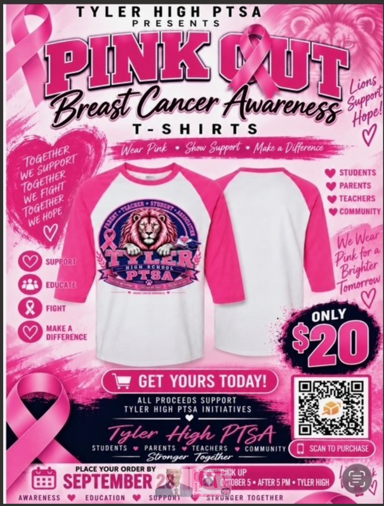 pink out tshirt buy opportunity flyer