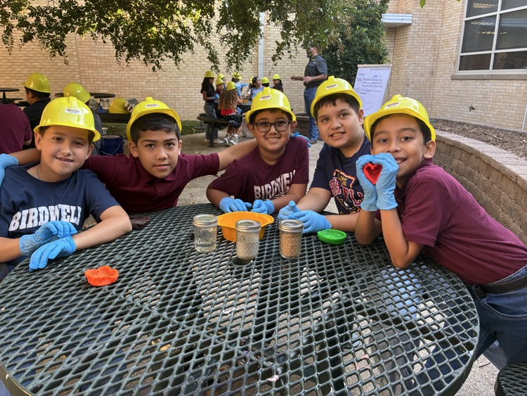kids working with concrete outside
