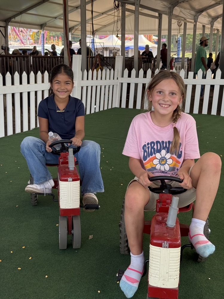 students and teachers at the fair