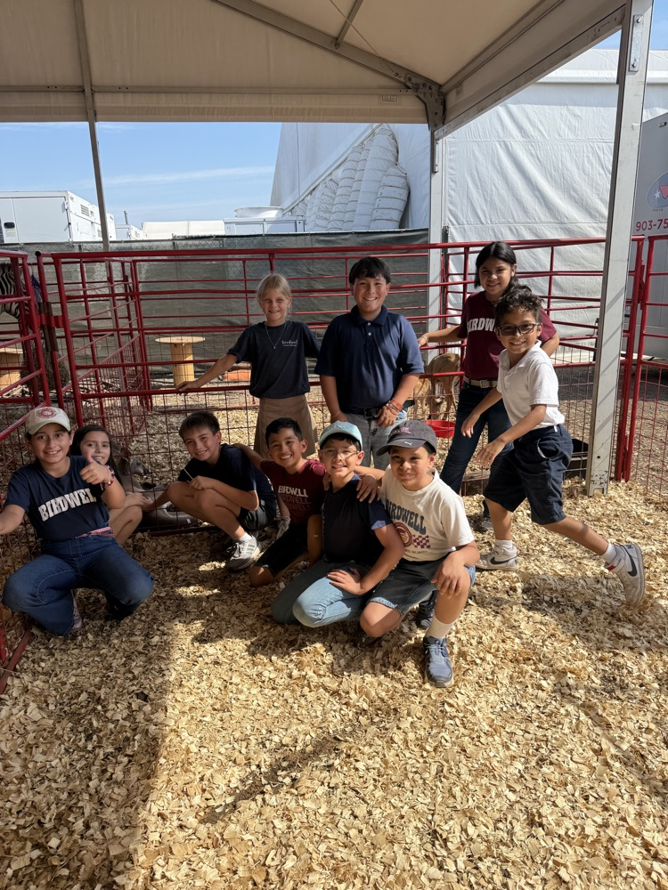 students and teachers at the fair