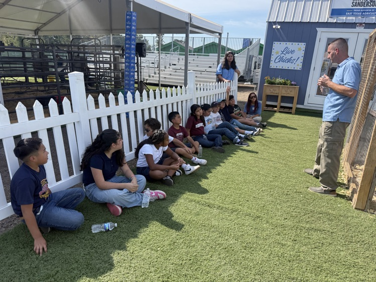 students and teachers at the fair