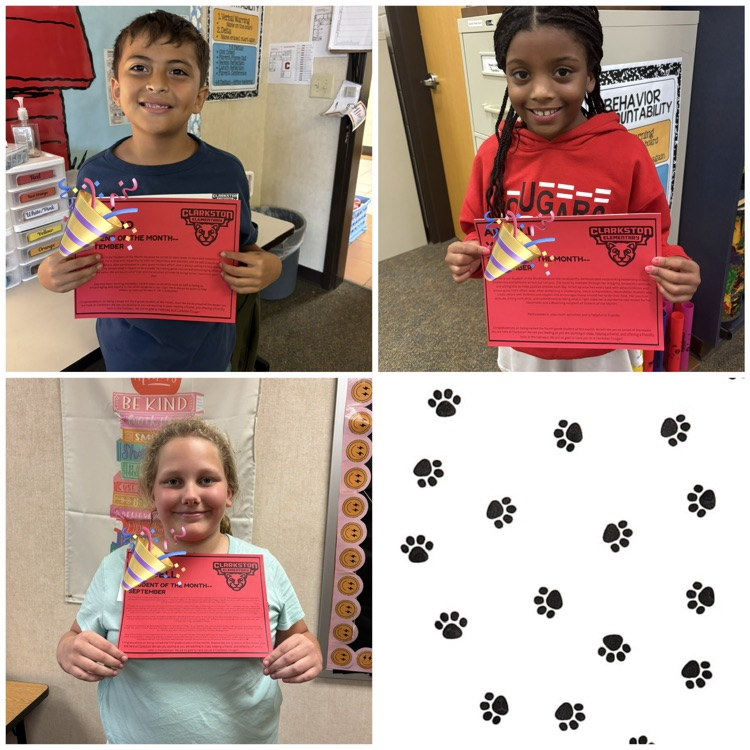 staff students of the month