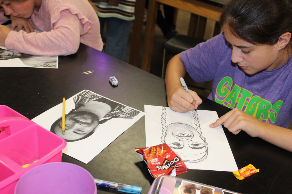 πͺπ¨ Step right up! Our 8th grade artists ROCKED the carnival at Rock Your School! ποΈβ¨Our students turned their favorite celebrities into carnival-style caricatures! π€‘π
