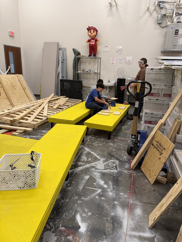 students using power tools