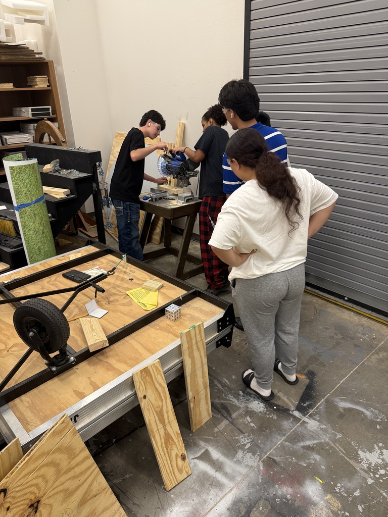 students using power tools