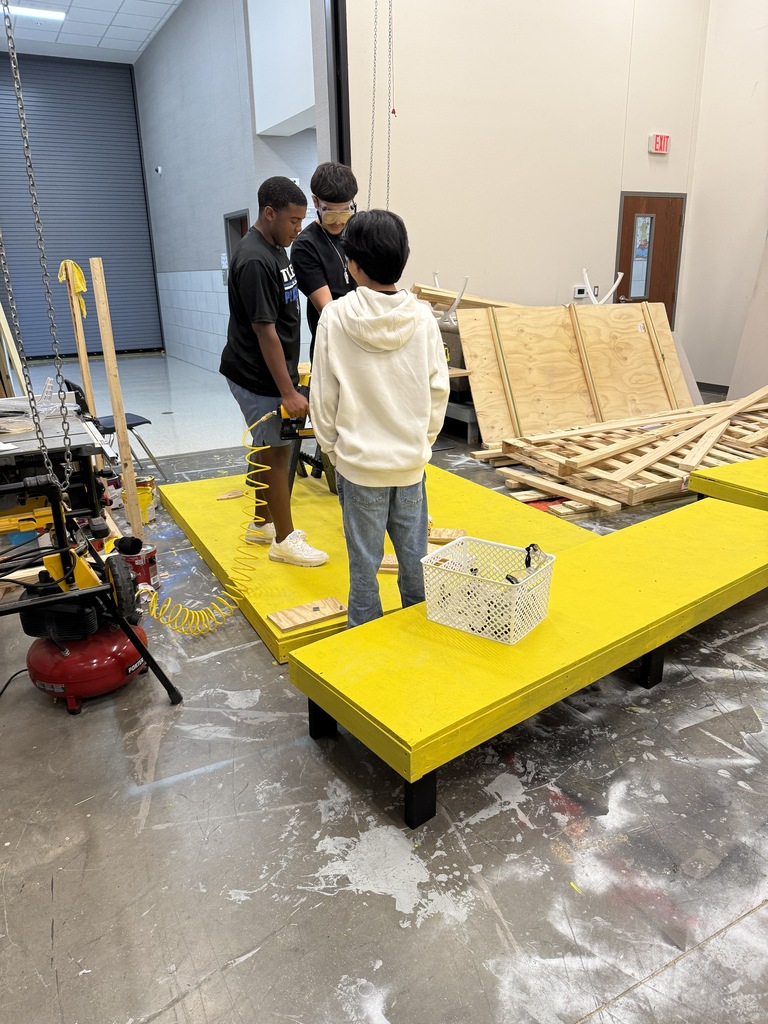 students using power tools