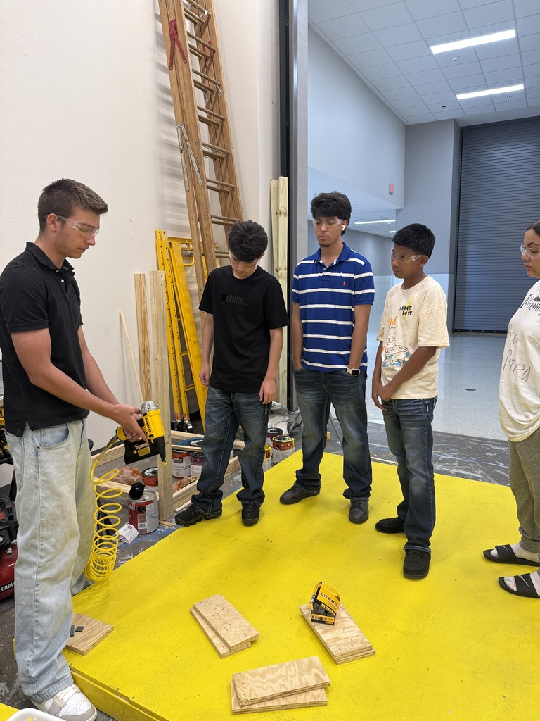 students using power tools