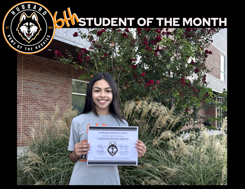 6th grade Student of the Month