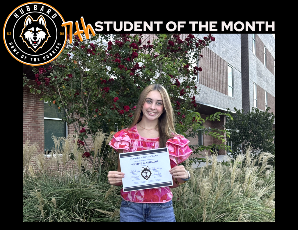 7th grade Student of the Month