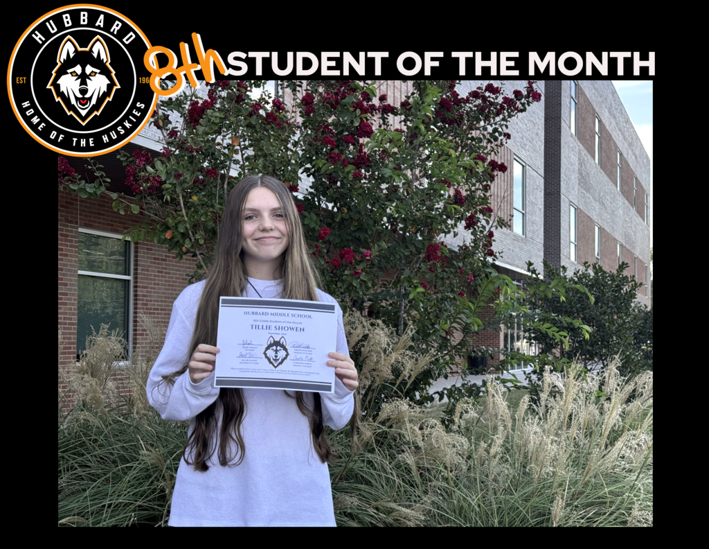 8th grade Student of the Month
