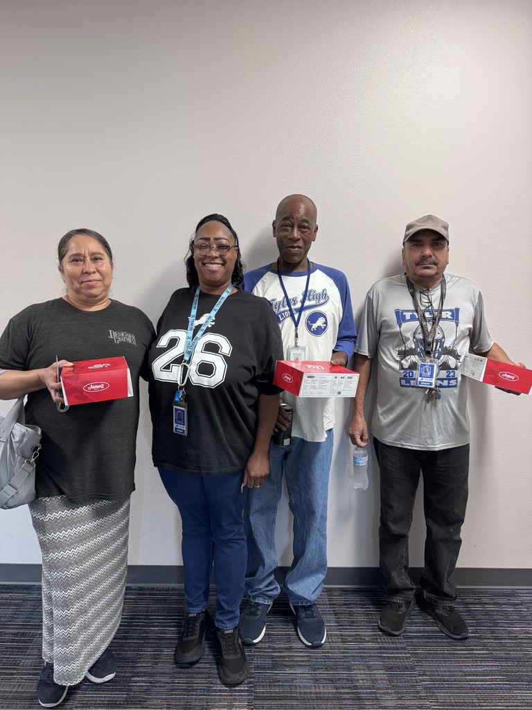 custodians and their lunche for custodians day