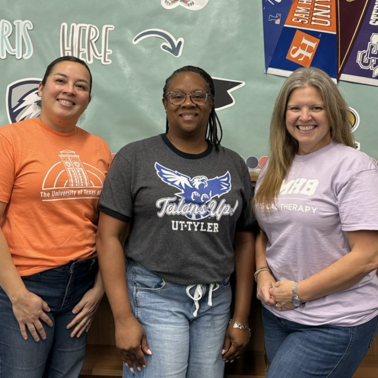 teachers in college shirts