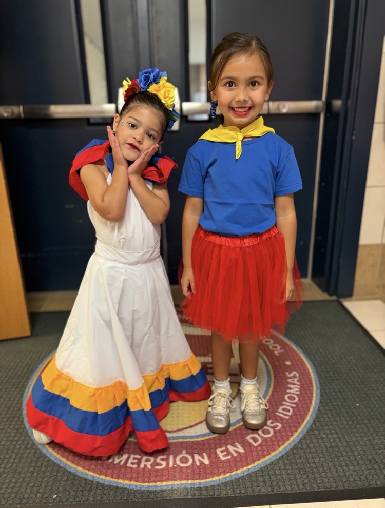 two students dressed up