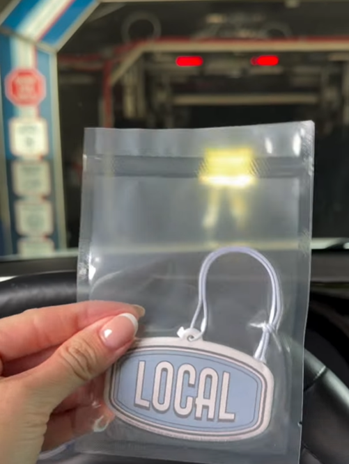car wash and car scent holder for Local Car wash fundraiser