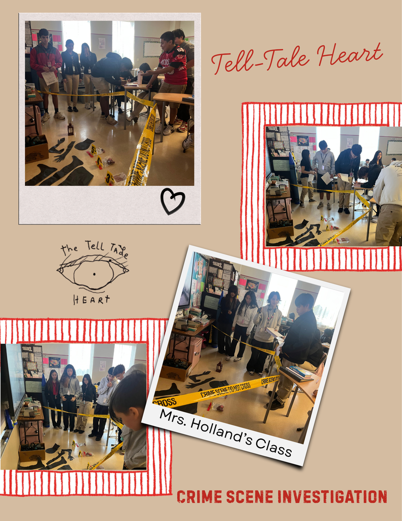 Mrs. Holland's RLA class studying Tell-Tale Heart