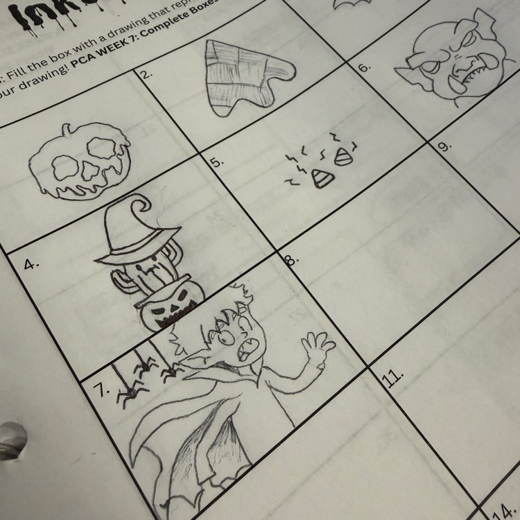 students inktober work