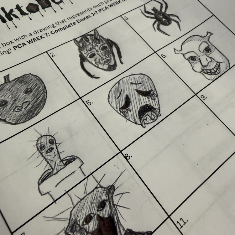 a students inktober work