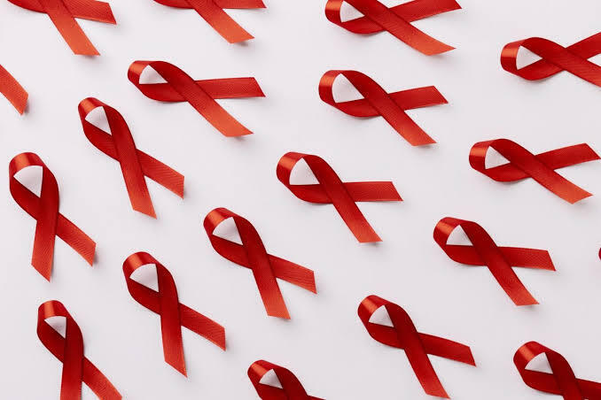 multiple red ribbons for red ribbon week