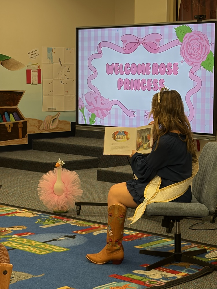 Brynn Ballard reading a book at the library
