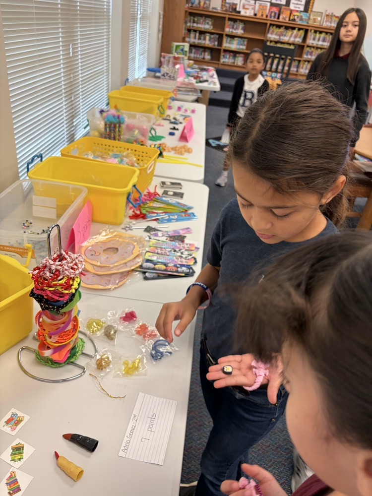 students shopping at AR store