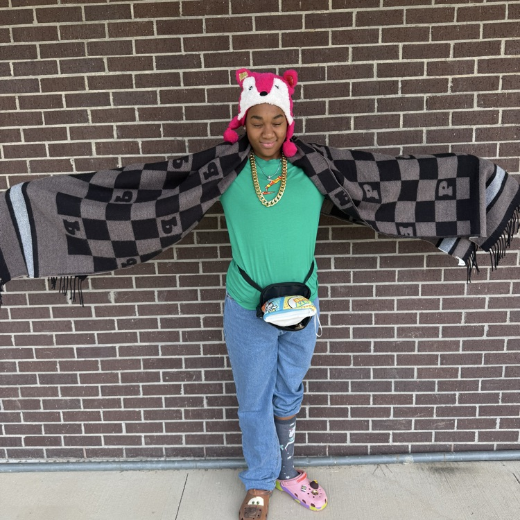student dressed tacky