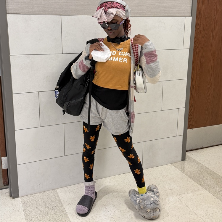 student dressed tacky