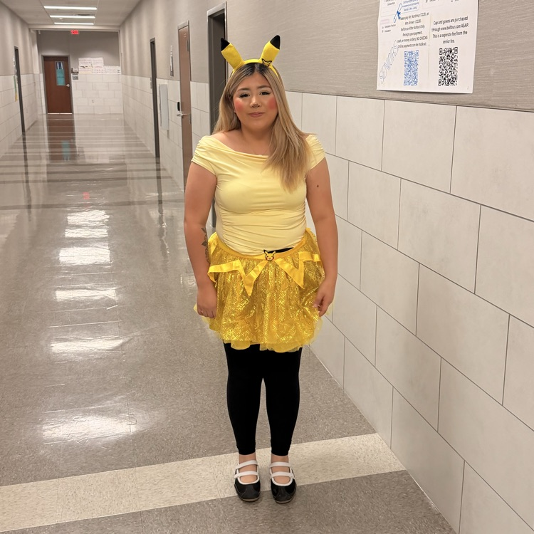 student dressed as picachu