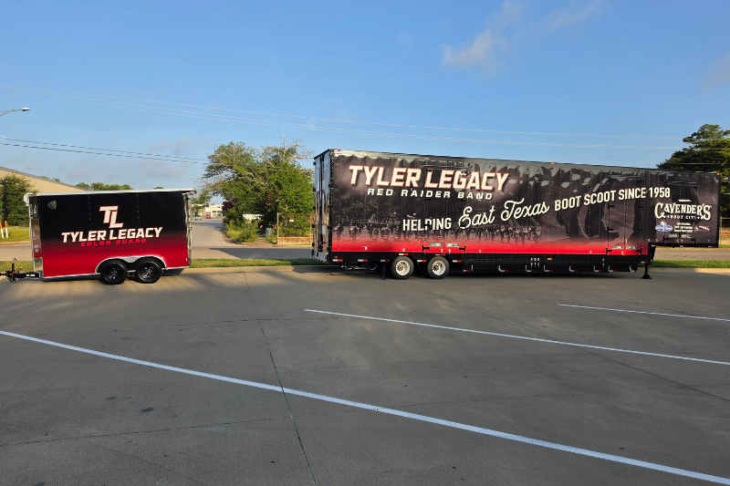 Tyler Legacy Color Guard Trailer with Band trailer
