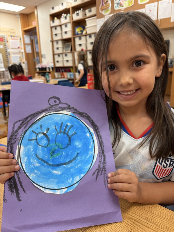 child with self portrait