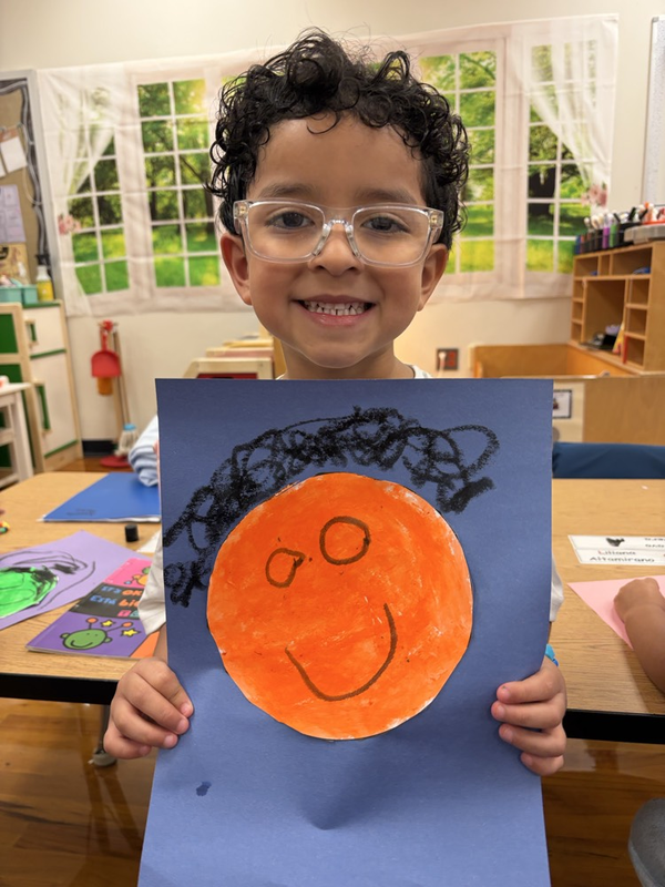 boy with self portrait